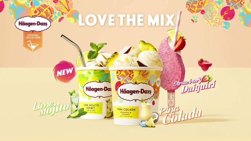 HäagenDazs launches cocktail infused ice cream 🍸🍦 Logical Resources FMCG